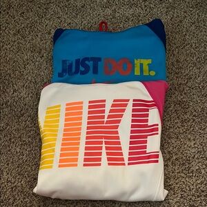 Nike Hoodies - Blue and pink